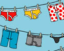 underwear clothesline