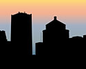 montreal city sunset