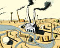 factory smokestack illustration